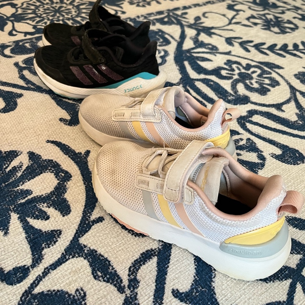 Adidas girls size 11 bundle - 2 pair.